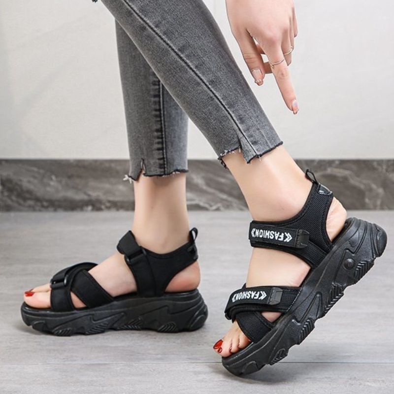 [✅BISA COD] 9011 Sandal Wanita Import Fashion Tali Belakang VIRAL 2021 2022