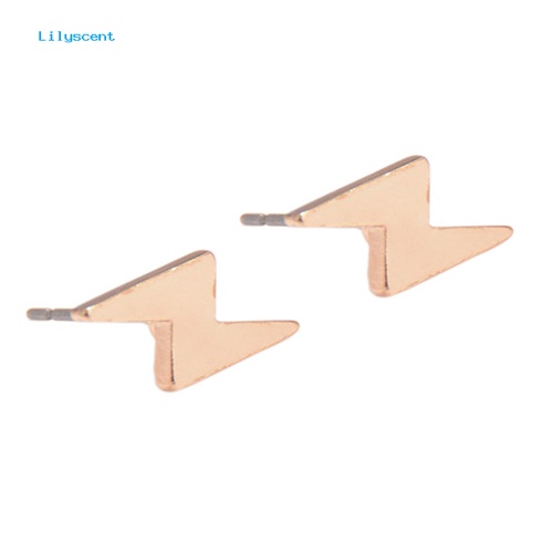 Lilyscent Anting Petir Mini Punk Pria Wanita Mode Alloy Ear Studs Hadiah Pesta