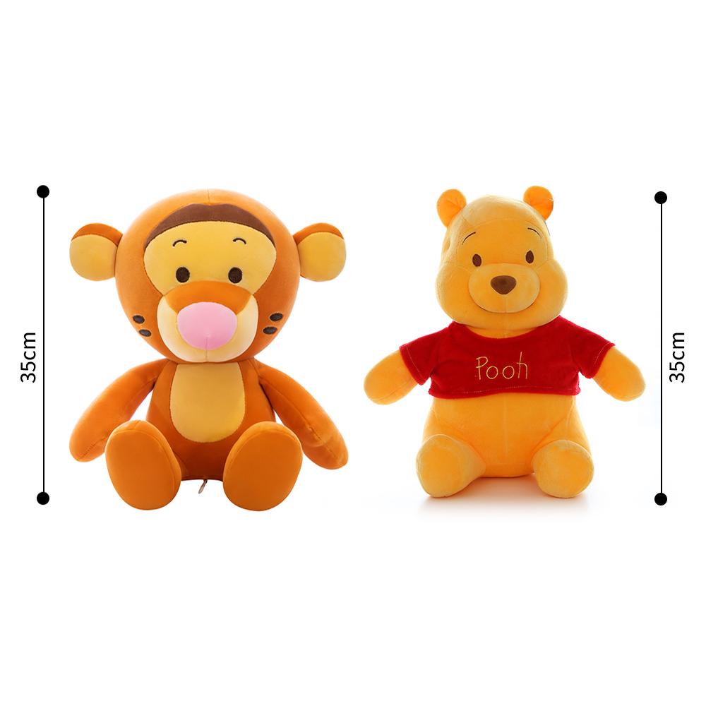 Timekey 35 cm Kreatif Kartun Winnie Mainan Mewah Untuk Anak Anak Boneka Pooh Mainan Ulang Tahun Natal Anak Dekorasi Kamar Mainan K6L4