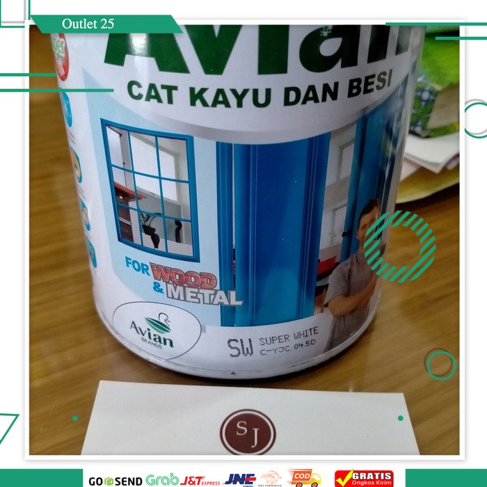 Cat Kayu dan Besi Merk Avian 1kg ALL WARNA / Cat Minyak Avian 1 kg / Avian 1kg / Cat Minyak Avian