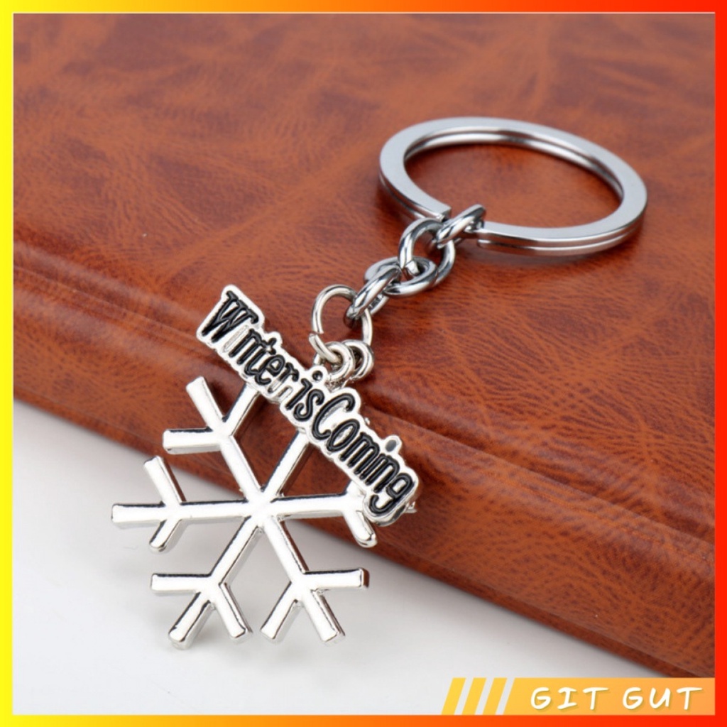 Keychain Gantungan Kunci Snowflakes Winter is Coming