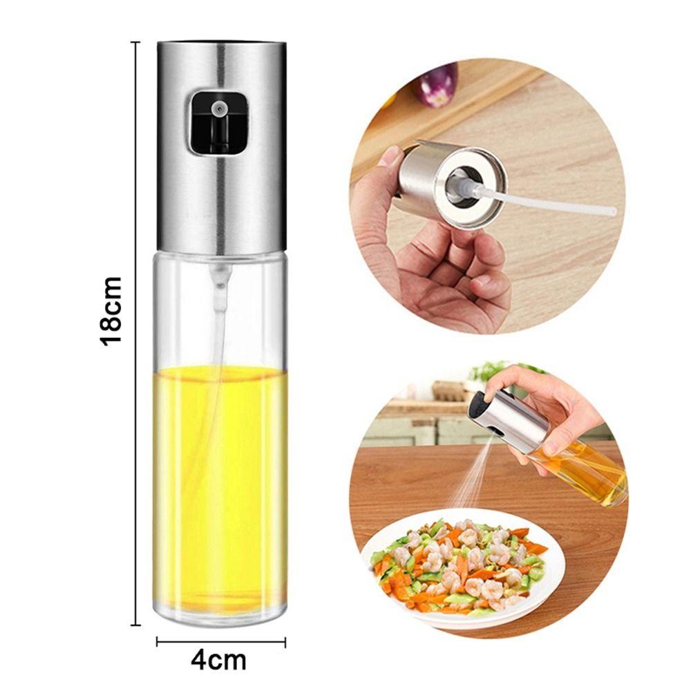 Botol Saus Sprayer Olive Oil Kaca Nanas Dispenser Dapur Alat Barbekyu Tetes Minyak Pump Oil Pot