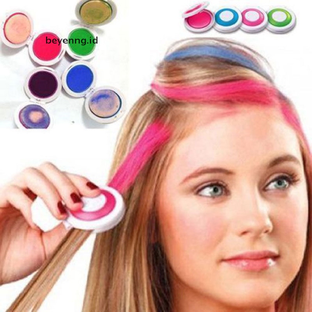 Beyen 4pcs Hair Chalk Temporary Soft Pastel Colour Kit HOT HUEZ Kapur Rambut ID