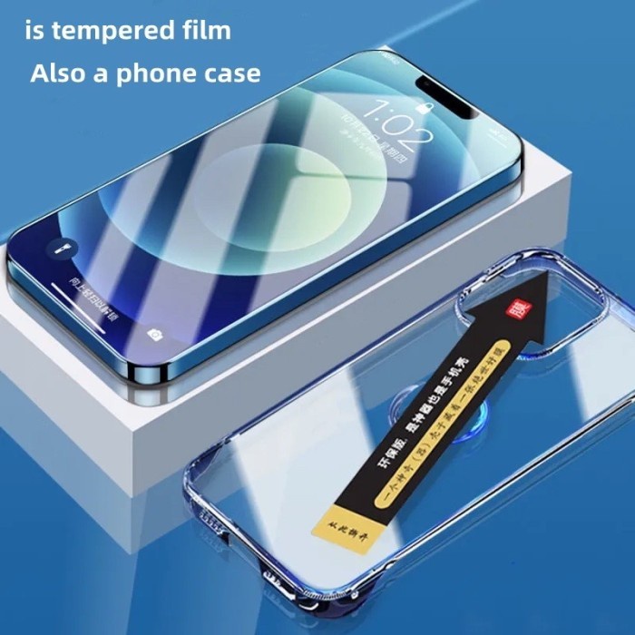 SUPERFIT HARD CASE + TEMPERED GLASS FOR IPHONE 13 13 PRO 13 PRO MAX