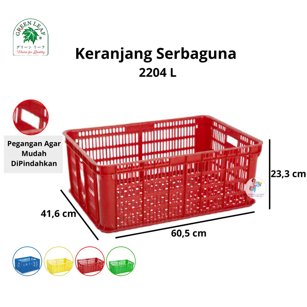 Container / Keranjang Industri Sebaguna 2204 L Green Leaf