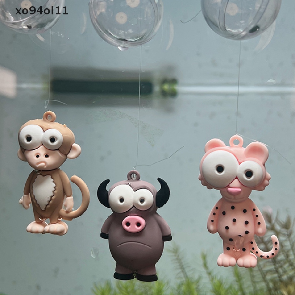 Xo Floag Ikan Dekorasi Ornamen Hewan Jerapah Zebra Singa Flamingo Aquarium Liontin Kecil Kreatif Lansekap Craft Pendant OL