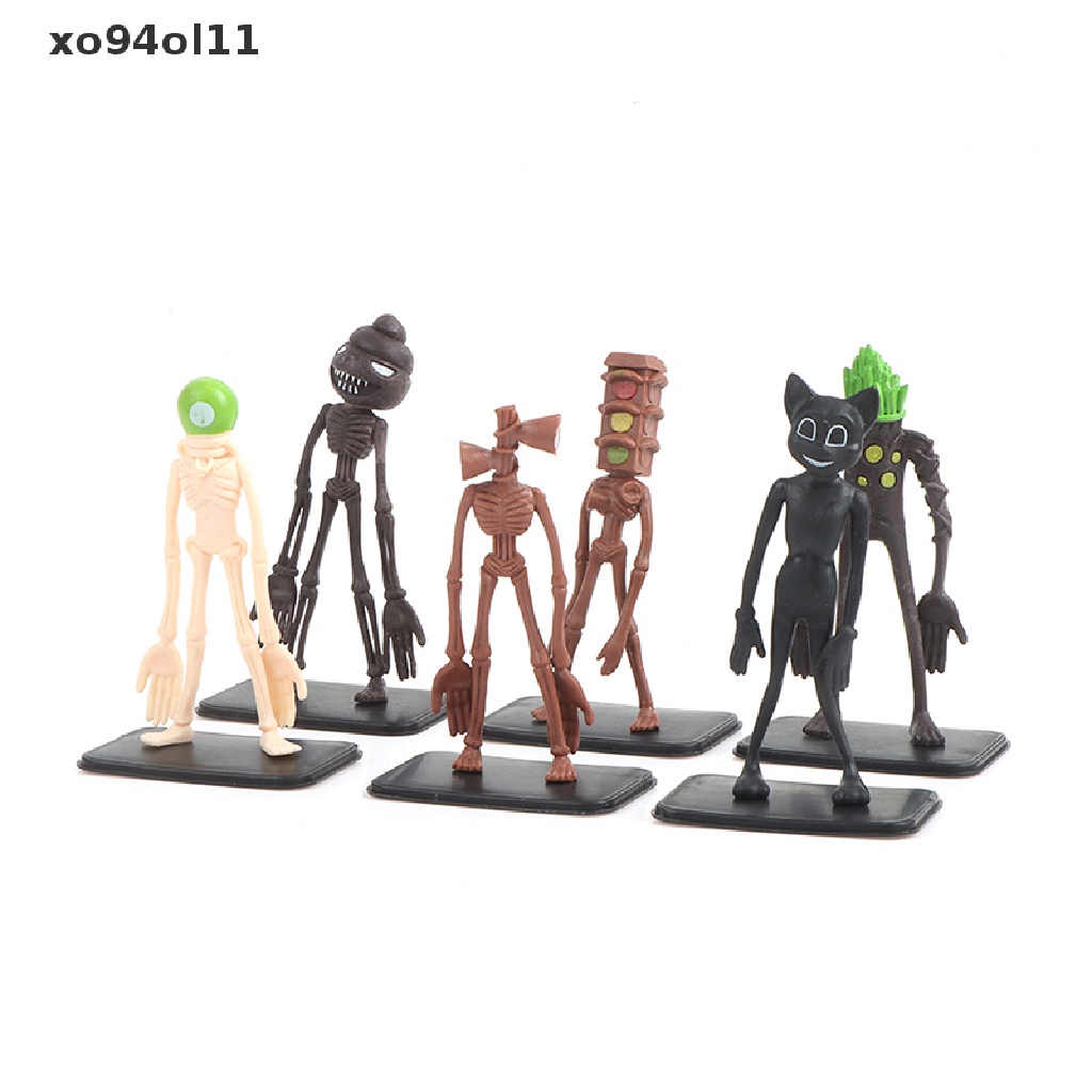 Xo 8Pcs Siren Kepala Mainan Action Figure Sirenhead Horror Model Boneka Patung Hadiah OL