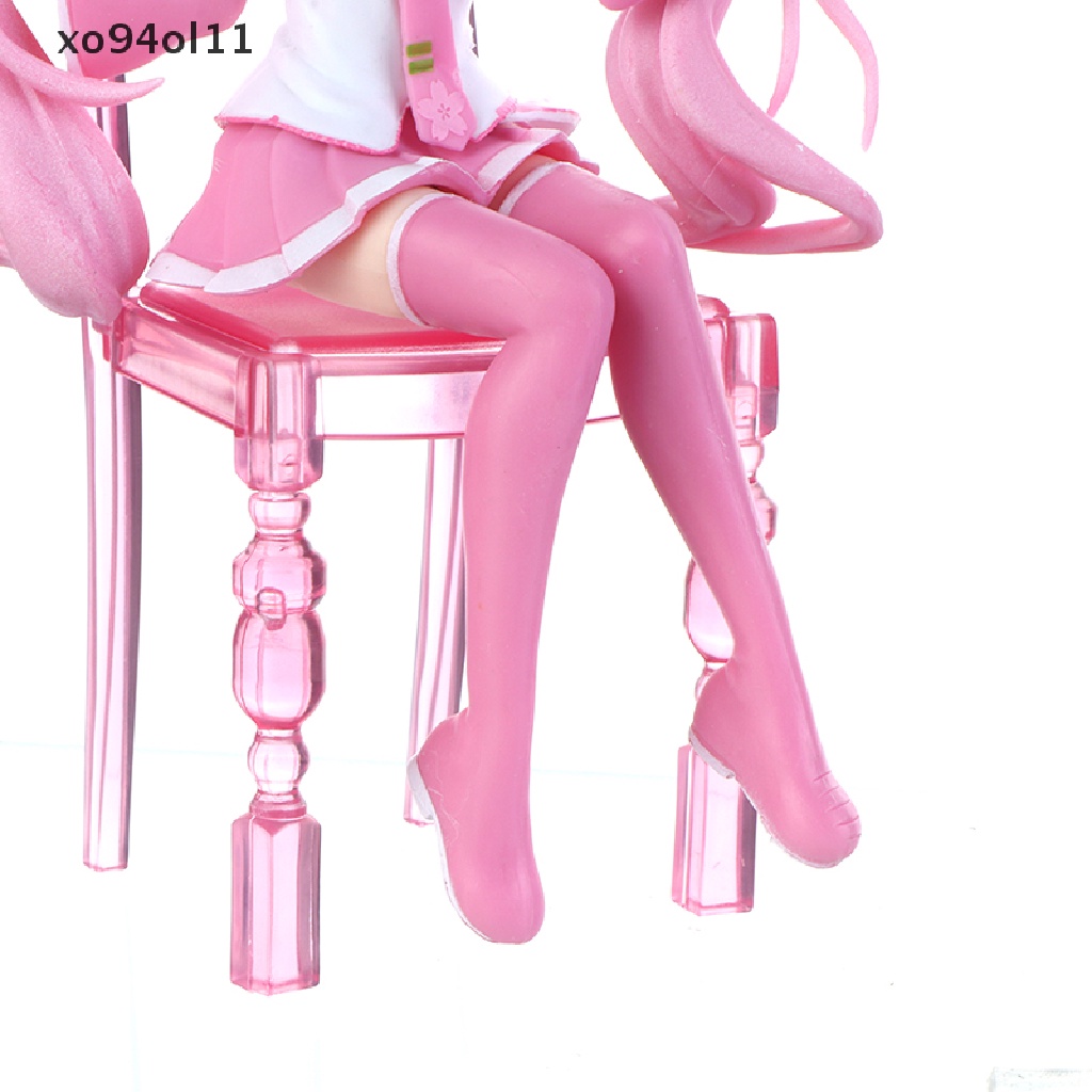 Xo 16 cm Anime Figure Pink Sakura Miku PVC Kawaii Model Mainan Boneka Anak Perempuan OL