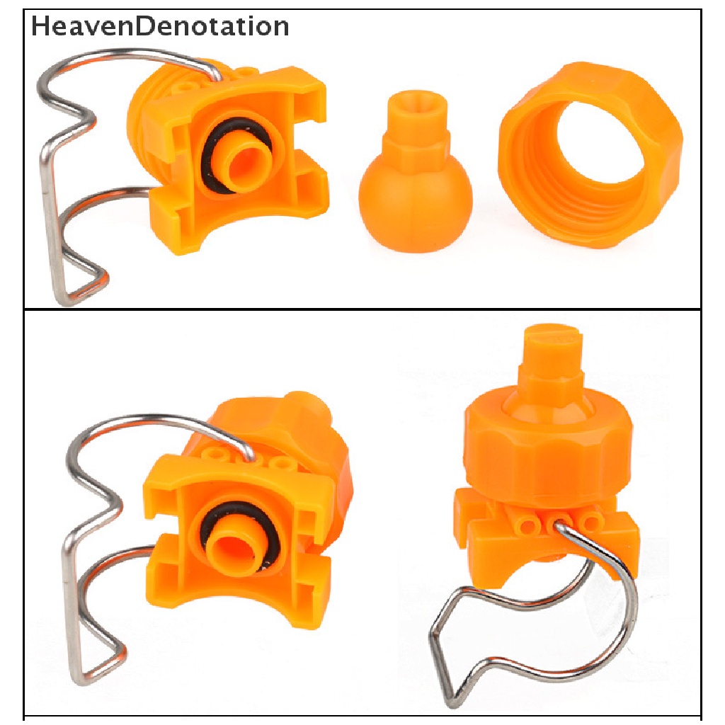 [HeavenDenotation] Kipas Angin Datar Bola Adjustable Full Cone Clamp Klip Nozzle Penyiraman Irigasi HDV