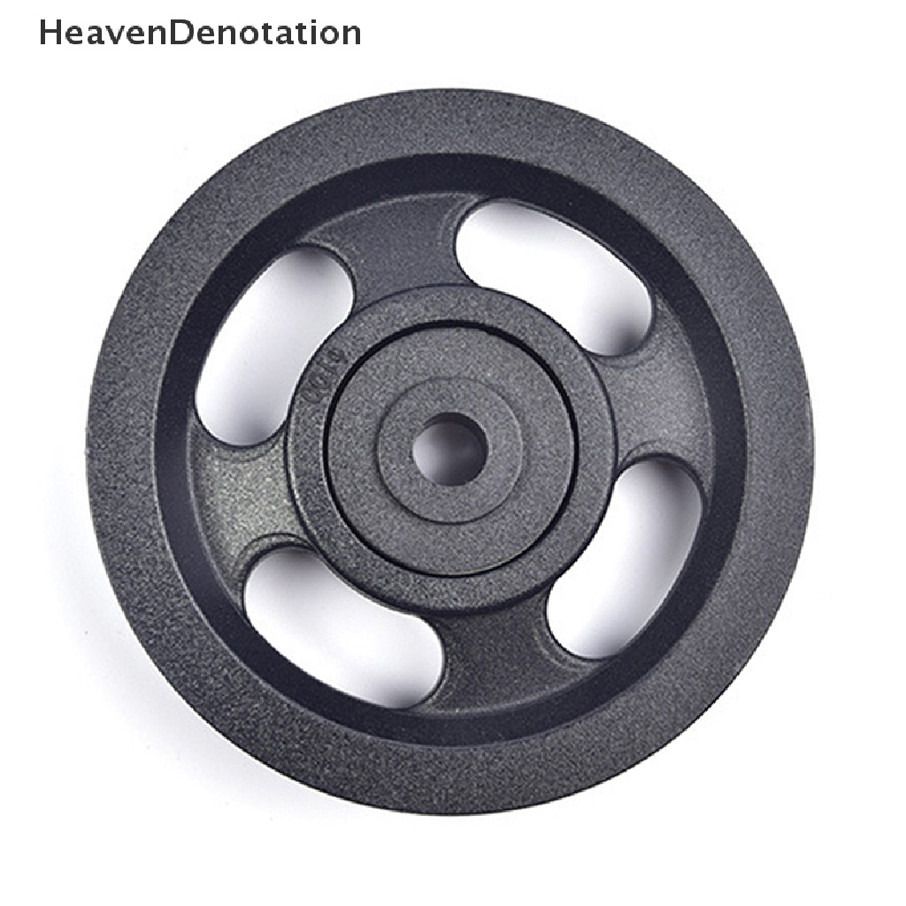 [HeavenDenotation] 1pc 100mm Bahan Abs Hitam Bantalan Katrol Roda Kabel Peralatan Gym Bagian Wearproof HDV