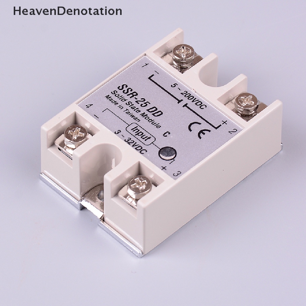 [HeavenDenotation] Relay Solid state SSR-25DD 25A AC control DC relais 3-32VDC to 5-60VDC SSR 25AA HDV