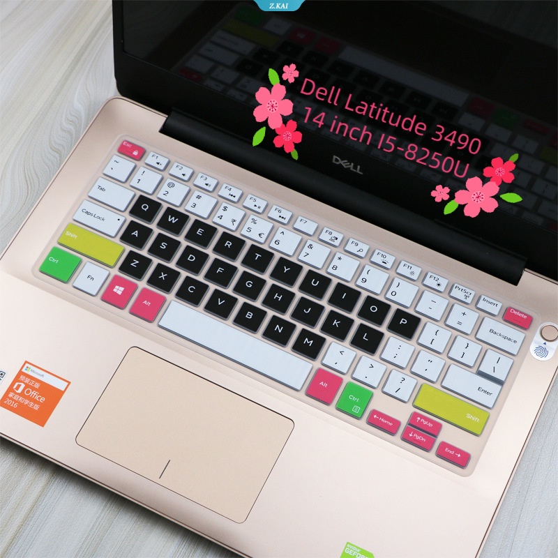 Silikon Keyboard Film Laptop Sleeve Untuk Dell Lintang349014Inch I5-8250U Tahan Air Full Coverage Film Pelindung [ZK]