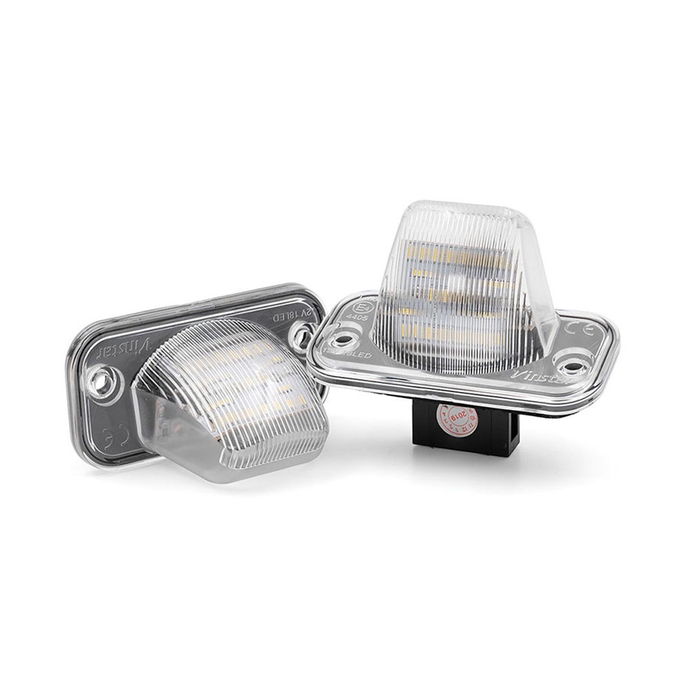 2pcs Untuk VW T4 Transporter Campmob Passat Caddy Jetta Touran Transporter Putih LED Plat Lampu Plat Nomor Lampu