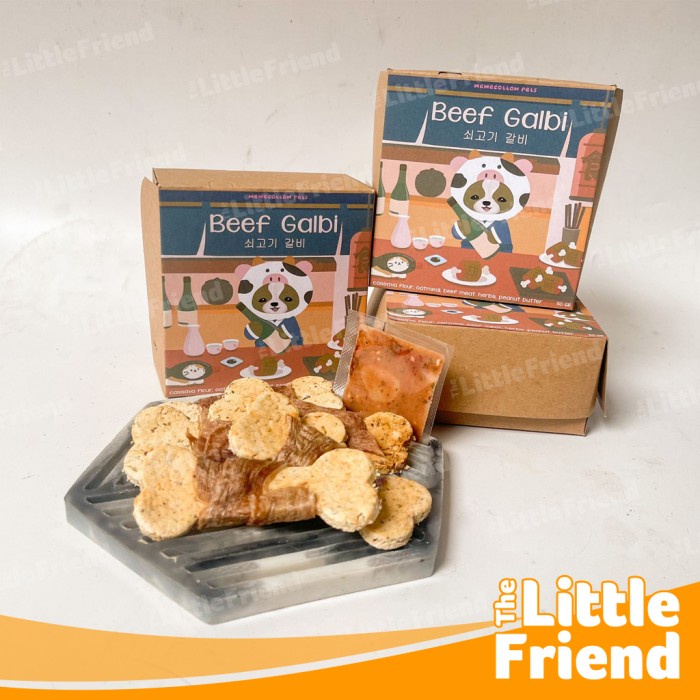 Cemilan Treats Snack Anjing Biskuit Lilit BEEF GALBI Khas Jepang Korea