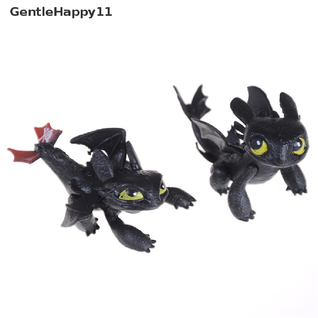 Gentlehappy Action Figure Night Fury Toothless PVC Dragon Anak Brinquedos Mainan Anak id