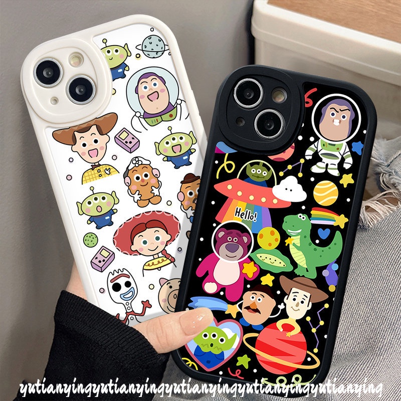 Cute Cartoon Sticker Casing Infinix Hot 11 10s 9 10T 11s 10 Play Smart 6 5 Hot 10T 11 11s 10 Lite 10s Toy Infinix Note 8 Story Tpu Silicon Soft Phone Cover