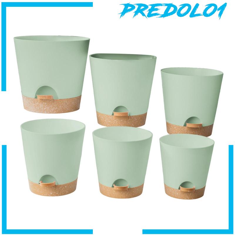 [Predolo1] 6buah Planter Self Watering Dengan Lubang Drainase Pembibitan