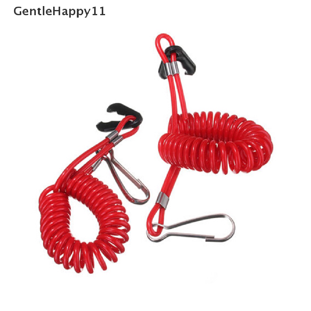 Gentlehappy Universalial Mesin Tempel Motor Lanyard Kill Stop Switch Safety Tether Double id