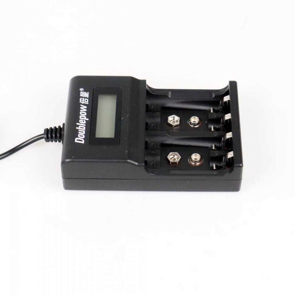 Charger Baterai 4 Slot AA AAA 1.2V Dan 2 Slot 9V NI-MH NI-CD Lithium