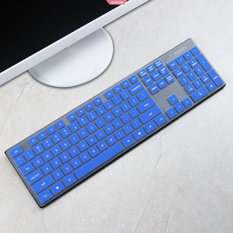 Philips SPT6315 Silikon Penutup Keyboard Komputer Desktop Skin Protector Film Cover Keyboard Cover Aksesoris Pelindung Tahan Air [ZXL]