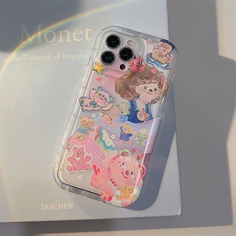 Cocok Untuk Iphone14 Pro Max iPhone Phone Case Airbag Protection Phone Case Kamera Tahan Guncangan Kompatibel Dengan Iphone13 13prm iPhone 11 7Plus 8Plus Xr XS 12 Pro Max 12mini 13mini Phone Case