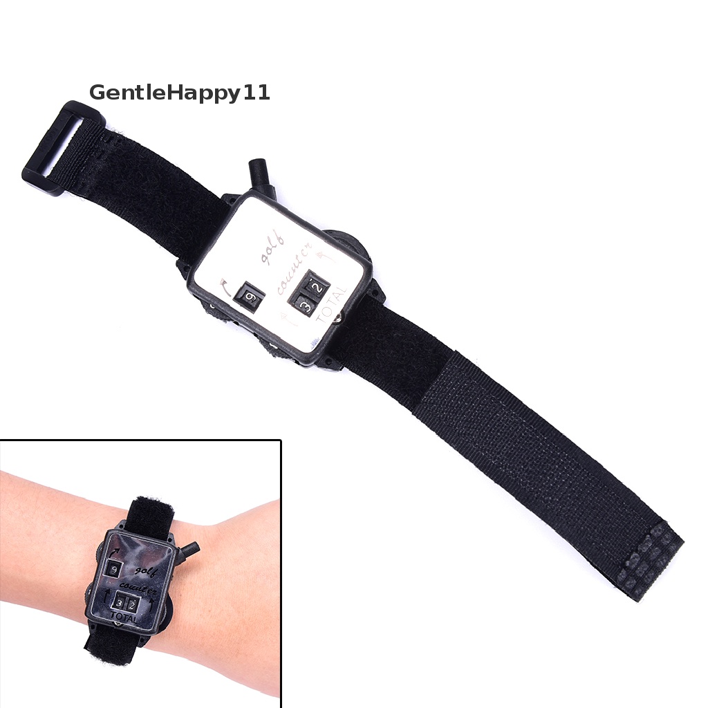 Gentlehappy Golf Score Stroke Keeper Count Watch Putt Counter Tembakan Dengan Wristbandc id