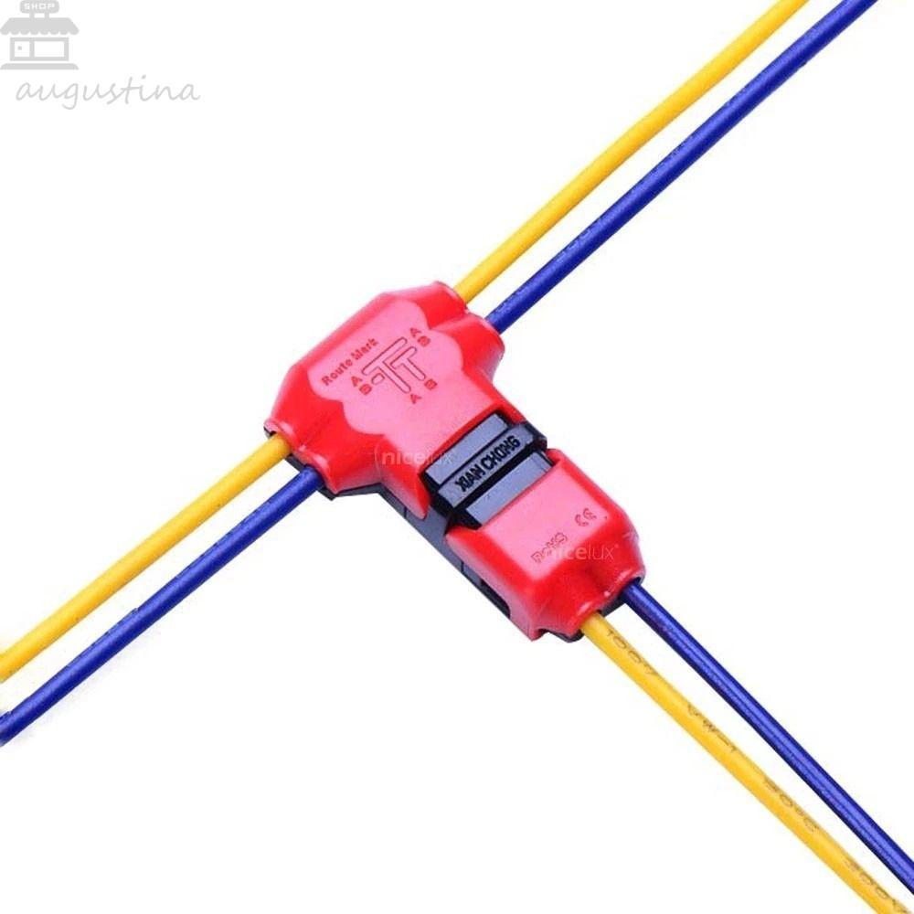 Agustinina Konektor Kawat Listrik T Type I Type 22-18AWG Tanpa Las 2pin Kabel Listrik Mobil
