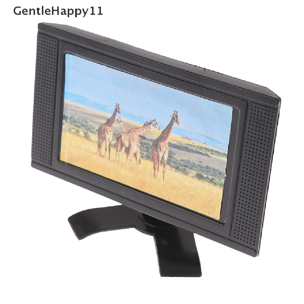 Gentlehappy 1Pc TV LCD Mini Rumah Boneka Miniatur TV LCD Model Rumah Boneka Furniture Rumah Decor id