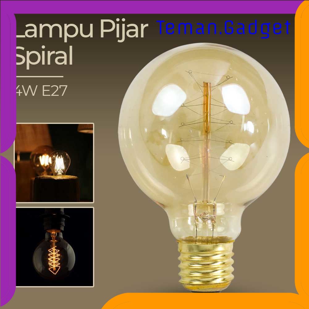 TG - LMP YNL Lampu Pijar Spiral Bohlam Edison 4W E27 - G80