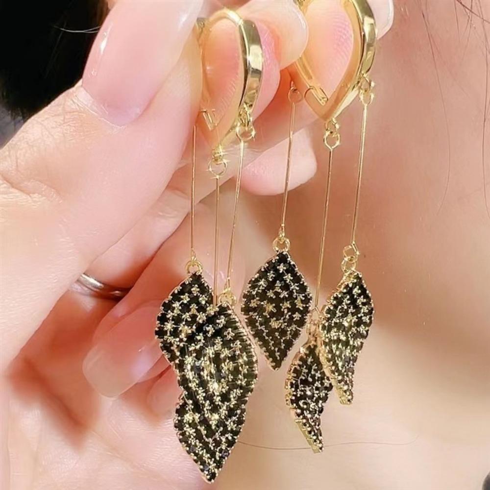 Mxbeauty Anting Perempuan Perancis Panjang Temperamen Manis Peri Telinga Aksesoris Gaya Korea Ear Drop