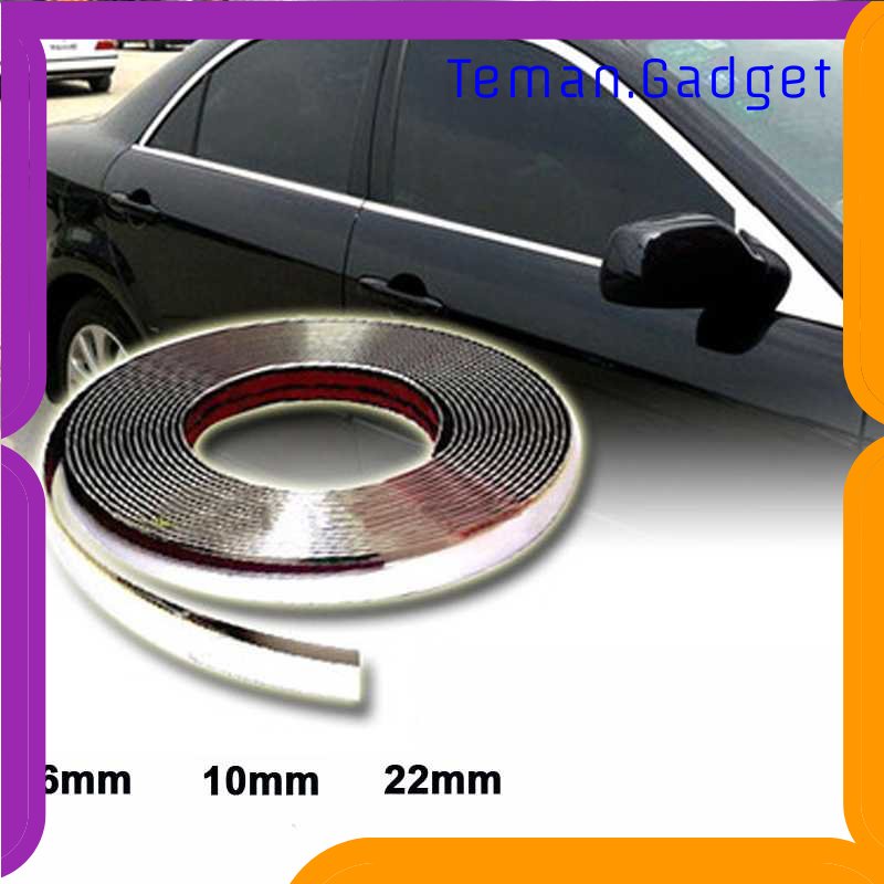 TD - OTO QEEPY Lis Dekorasi Interior Eksterior Mobil Moulding Chrome Trim Strip - C3578