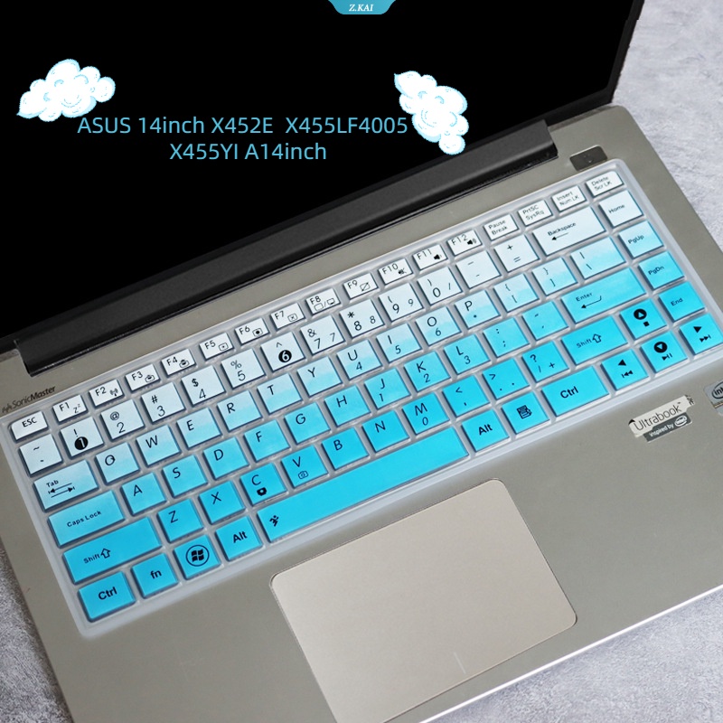 Film Pelindung Keyboard Laptop Tahan Air Untuk ASUS 14inch X452E X455LF4005 X455YI A14inch Keyboard Laptop Silicone Cover Film Tahan Debu [ZK]