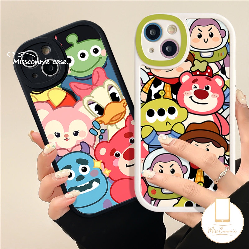 Case Untuk Infinix Smart5 6 Hot 10 9 Play 10T 11 10s 11s Hot 10 Lite 10T 11 10s 11s Note8 Disney Donald Duck Kartun Toy Story Strawberry Bear Manyo Lembut Tpu Penutup Belakang