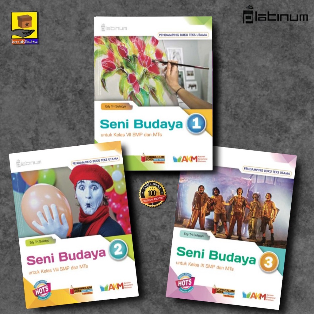 Buku SBK Kelas 7 8 9 SMP / Seni Budaya SMP /  SBK SMP / PLATINUM HOTS / SEKOLAH PENGGERAK / AKM / RB