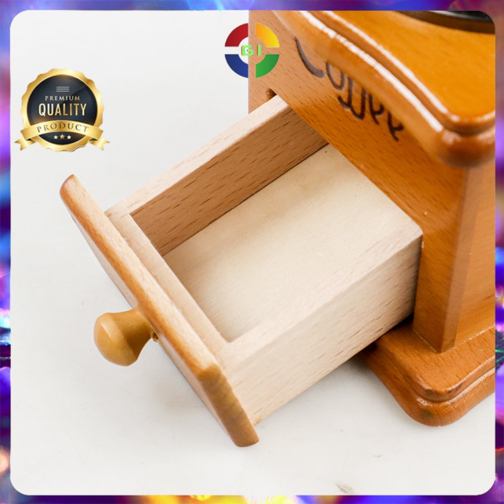 Alat Penggiling Kopi Manual Coffee Grinder Brown