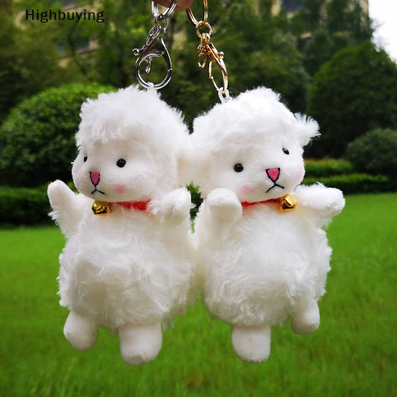 Hbid Mainan Boneka Plush Domba Baru Sheep Doll Gantungan Kunci Anak Liontin Sheep Little Bell Glory