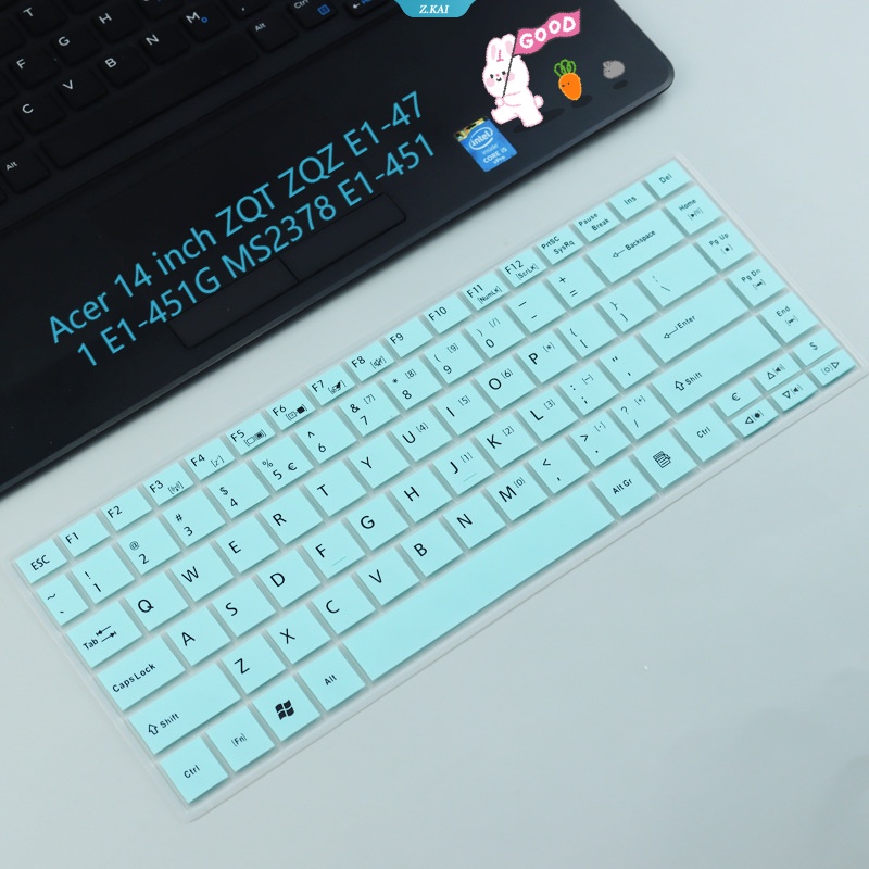 New Cover Pelindung Keyboard Komputer Bahan Silikon Tahan Air Soft Case Untuk Acer 14inch ZQT ZQZ E1-471 E1-451G MS2378 E1-451 Film Keyboard Cakupan Penuh [ZK]