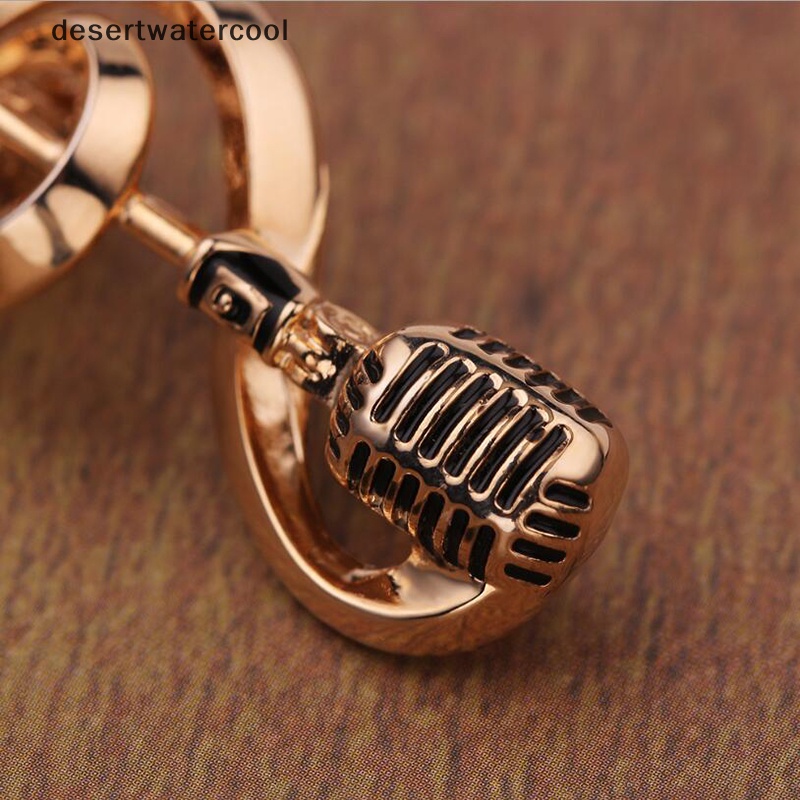 Deid Mikrofon Antik Musik Note Bros Kerah Pin Wanita Korsase Topi Perhiasan Hadiah Martijn