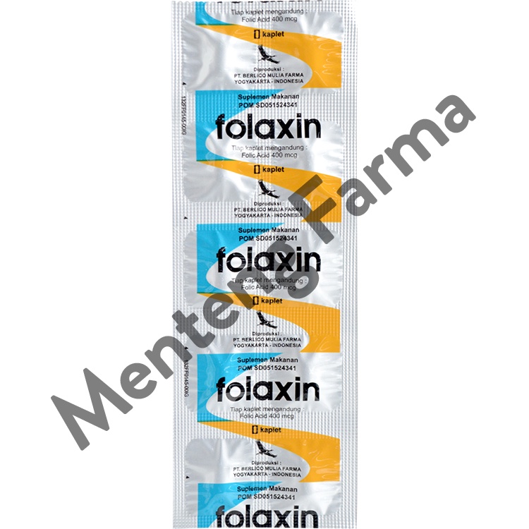 Folaxin 400 mcg 10 Kaplet - Suplemen Ibu Hamil