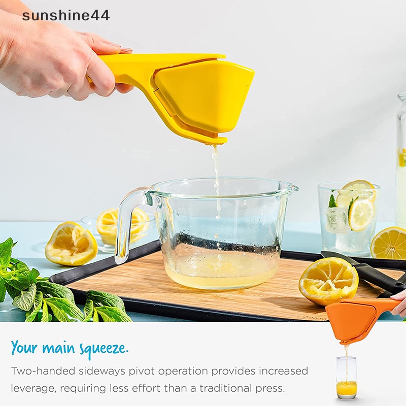 Sunshine Alat Peras Jus Manual Hand Pressure Orange Juicer Dua Tangan Manual Lemon ID