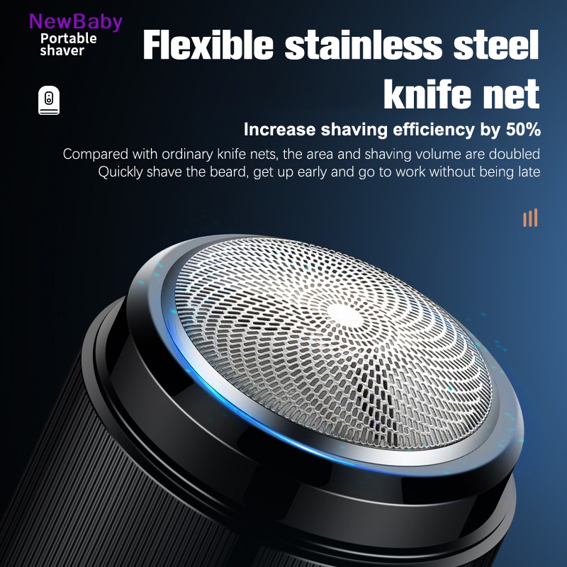 Newbaby USB Rechargeable Mini- Alat Cukur Elektrik Portable Untuk Pria r Home Travel ID
