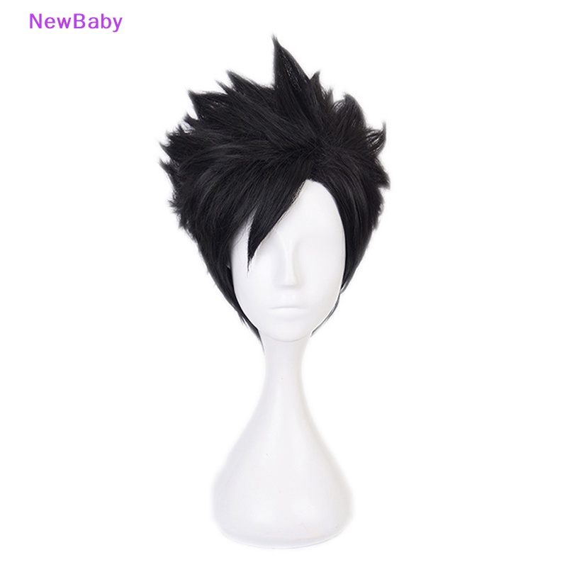 Newbaby Anime Haikyuu Kuroo Tetsurou Cosplay Wig Kostum Main Wig Rambut Hitam ID