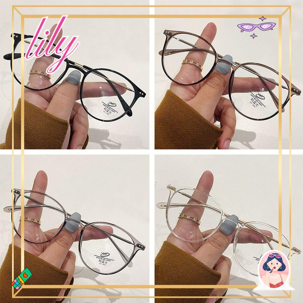 Lily Anti-Blue Light Glasses Kacamata Kantor Pelindung Mata Tahan Lama Ultra Light Frame