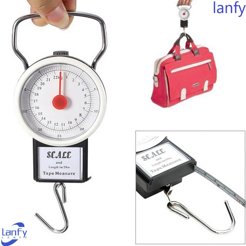 Lanfy Luggage Scale Portable Mini Dial Koper Ukur Bagasi Kait Gantung