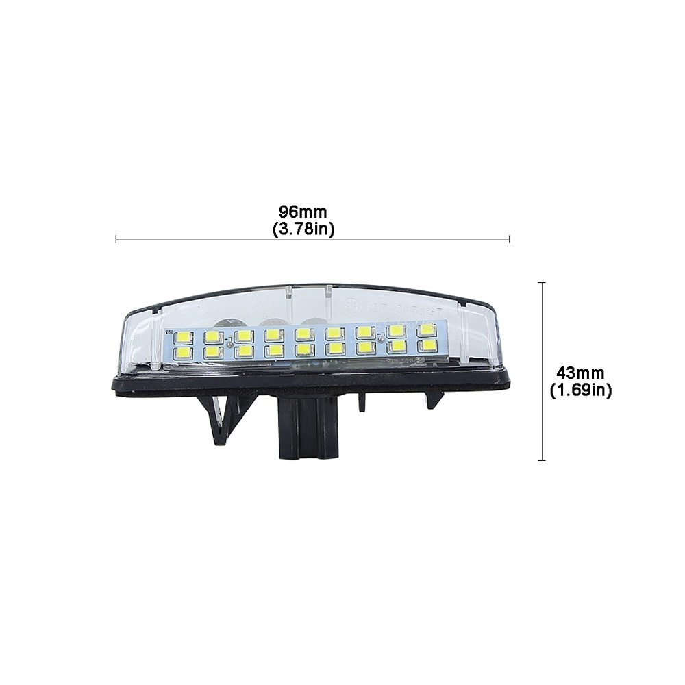 2pcs Lampu Plat Nomor Plat LED Lampu Untuk Lexus IS200 IS300 LS430 GS300 GS430 GS400 ES300 ES330 RX300 RX330 RX350 RX40