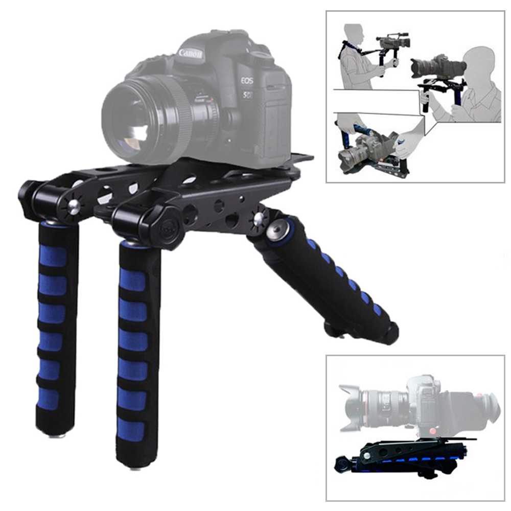 Stabilizer Kamera Foldable Shoulder Mount Rig for DSLR - D6-1