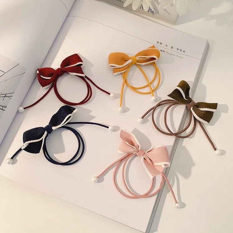 FASHION FAIR - D6085 Ikat Rambut Pita Fashion Korea / Ribbon Hair Tie / Ikat Rambut F5129 / Hair Band / Ikat Rambut Style Korea / Ikat Rambut Fashion / Kuncir Rambut / Karet Ikat Rambut