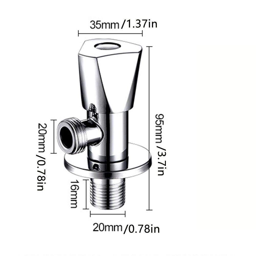 Fishstick Triangle Valve Air Panas Atau Dingin Tembaga Electroplate Toilet Filling Valve Katup Saklar