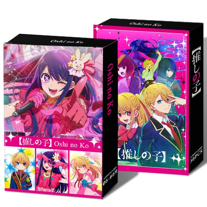 30pcs/box OSHI NO KO Jigoku Raku Photocards Kartu Lomo Kartun Postcards