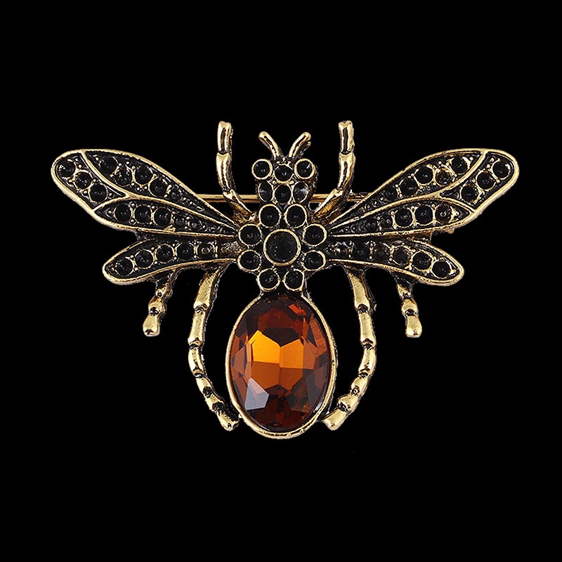 {rippleflower4.id} Bros Capung Berlian Retro Untuk Wanita Pria Pakaian Pesta Brooch Pin Hadiah~